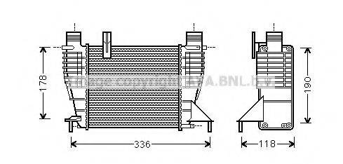 Інтеркулер AVA QUALITY COOLING DN4340