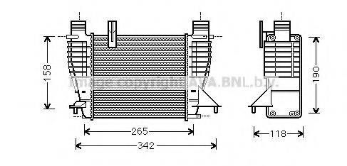 Інтеркулер AVA QUALITY COOLING DN4356