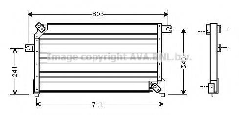 Конденсатор, кондиціонер AVA QUALITY COOLING DN5158