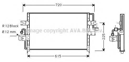 Конденсатор, кондиціонер AVA QUALITY COOLING DN5165