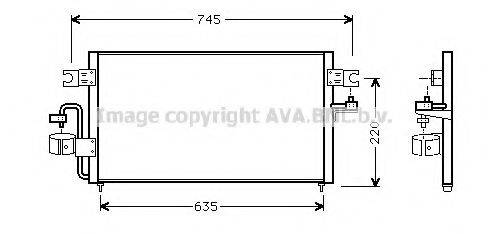 Конденсатор, кондиціонер AVA QUALITY COOLING DN5178