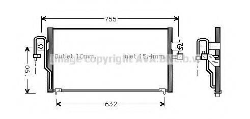 Конденсатор, кондиціонер AVA QUALITY COOLING DN5183