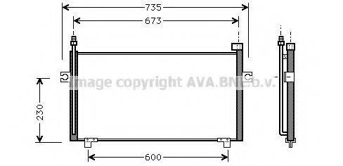 Конденсатор, кондиціонер AVA QUALITY COOLING DN5197