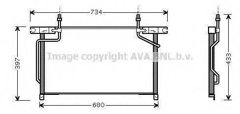 Конденсатор, кондиціонер AVA QUALITY COOLING DN5213