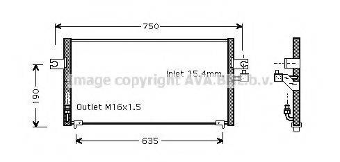 Конденсатор, кондиціонер AVA QUALITY COOLING DN5243