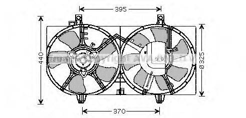 Вентилятор, охолодження двигуна AVA QUALITY COOLING DN7517