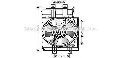 Вентилятор, охолодження двигуна AVA QUALITY COOLING DN7519