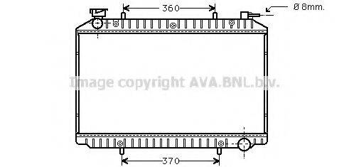 Радіатор, охолодження двигуна AVA QUALITY COOLING DNA2206