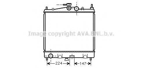 Радіатор, охолодження двигуна AVA QUALITY COOLING DNA2210