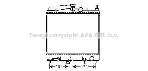 Радіатор, охолодження двигуна AVA QUALITY COOLING DNA2248