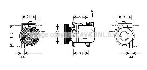 Компресор, кондиціонер AVA QUALITY COOLING DNK001