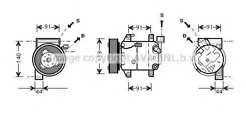 Компресор, кондиціонер AVA QUALITY COOLING DNK005