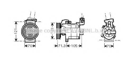 Компресор, кондиціонер AVA QUALITY COOLING DNK306