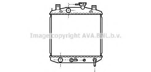 Радіатор, охолодження двигуна AVA QUALITY COOLING DU2015
