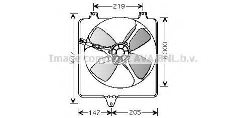 Вентилятор, охолодження двигуна AVA QUALITY COOLING DU7502