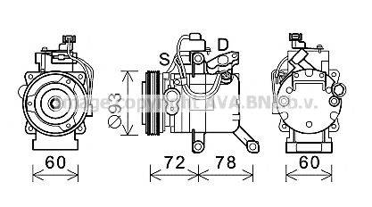 Компресор, кондиціонер AVA QUALITY COOLING DUK074