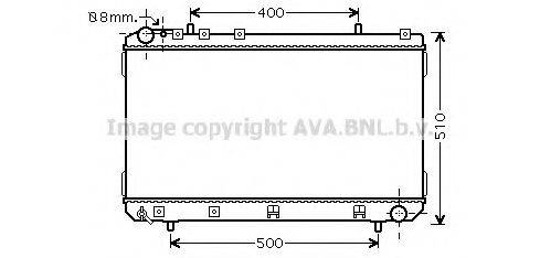 Радіатор, охолодження двигуна AVA QUALITY COOLING DW2109