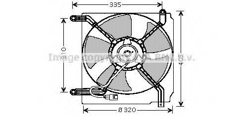 Вентилятор, охолодження двигуна AVA QUALITY COOLING DW7504