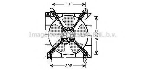 Вентилятор, охолодження двигуна AVA QUALITY COOLING DW7507