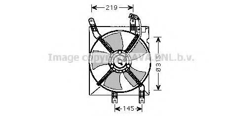 Вентилятор, охолодження двигуна AVA QUALITY COOLING DW7508