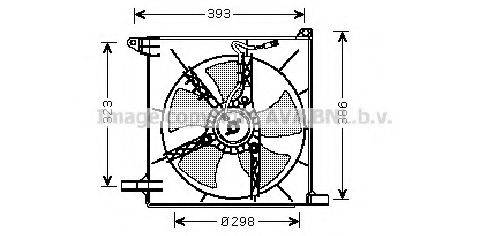 Вентилятор, охолодження двигуна AVA QUALITY COOLING DW7513