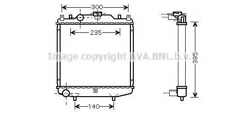 Радіатор, охолодження двигуна AVA QUALITY COOLING DWA2051