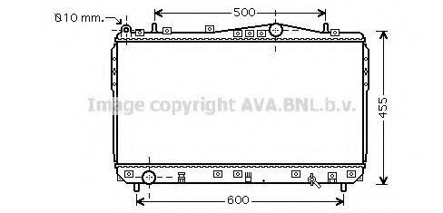 Радіатор, охолодження двигуна AVA QUALITY COOLING DWA2073