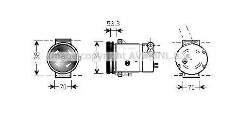 Компресор, кондиціонер AVA QUALITY COOLING DWK018