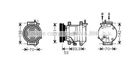 Компресор, кондиціонер AVA QUALITY COOLING DWK080