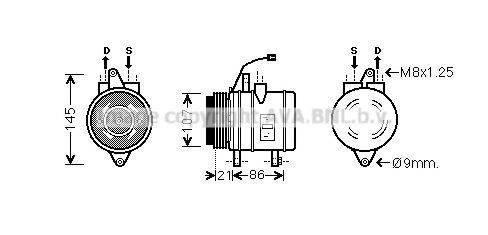 Компресор, кондиціонер AVA QUALITY COOLING DWK097