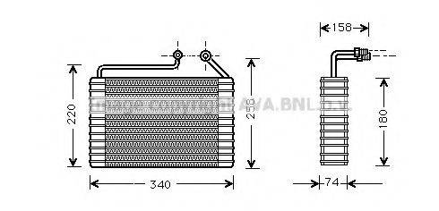 Випарник, кондиціонер AVA QUALITY COOLING DWV047