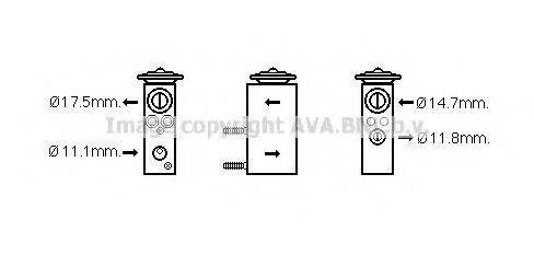 Розширювальний клапан, кондиціонер AVA QUALITY COOLING FD1462