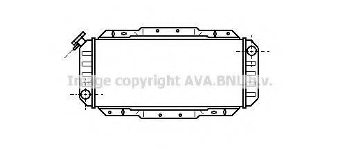 Радіатор, охолодження двигуна AVA QUALITY COOLING FD2007