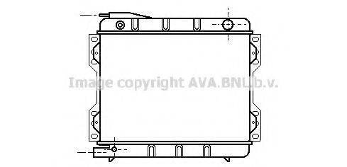 Радіатор, охолодження двигуна AVA QUALITY COOLING FD2042