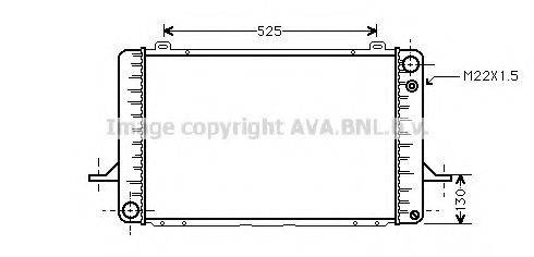 Радіатор, охолодження двигуна AVA QUALITY COOLING FD2052