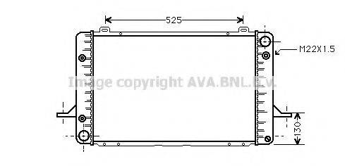 Радіатор, охолодження двигуна AVA QUALITY COOLING FD2053