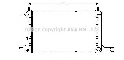 Радіатор, охолодження двигуна AVA QUALITY COOLING FD2076