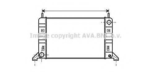 Радіатор, охолодження двигуна AVA QUALITY COOLING FD2077