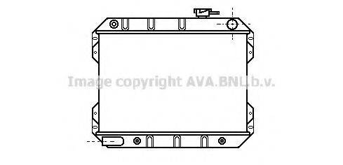 Радіатор, охолодження двигуна AVA QUALITY COOLING FD2091