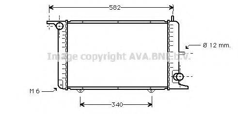 Радіатор, охолодження двигуна AVA QUALITY COOLING FD2115