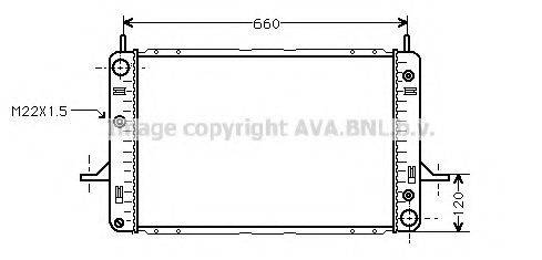 Радіатор, охолодження двигуна AVA QUALITY COOLING FD2121