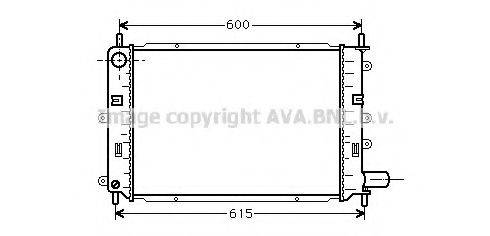 Радіатор, охолодження двигуна AVA QUALITY COOLING FD2151