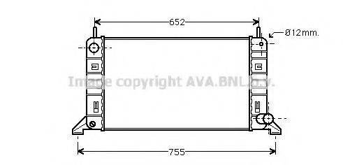 Радіатор, охолодження двигуна AVA QUALITY COOLING FD2158