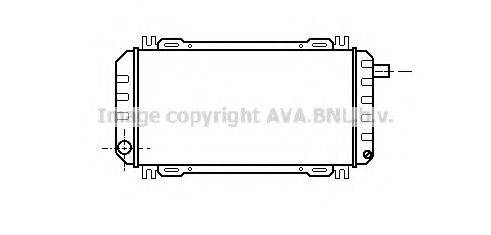 Радіатор, охолодження двигуна AVA QUALITY COOLING FD2161