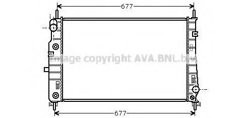 Радіатор, охолодження двигуна AVA QUALITY COOLING FD2176