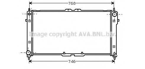 Радіатор, охолодження двигуна AVA QUALITY COOLING FD2181