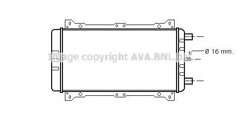 Радіатор, охолодження двигуна AVA QUALITY COOLING FD2190