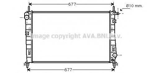 Радіатор, охолодження двигуна AVA QUALITY COOLING FD2266