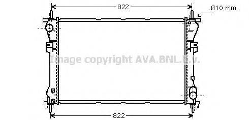 Радіатор, охолодження двигуна AVA QUALITY COOLING FD2320