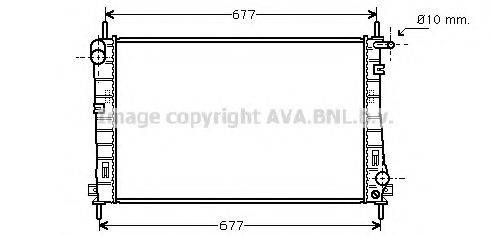 Радіатор, охолодження двигуна AVA QUALITY COOLING FD2336